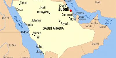 Jubail केएसए नक्शा