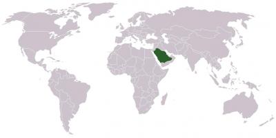 सऊदी अरब दुनिया के नक्शे पर