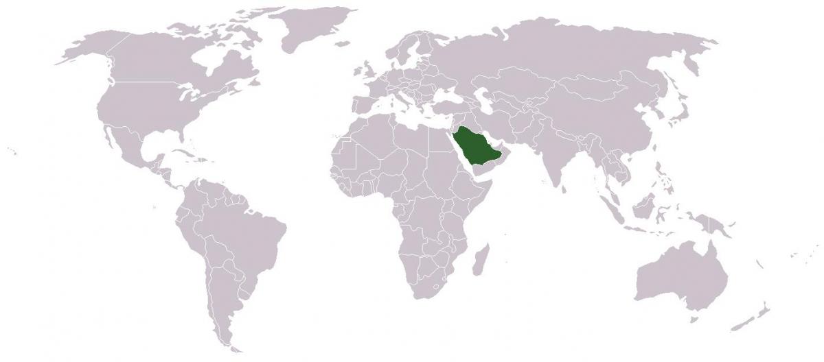 सऊदी अरब दुनिया के नक्शे पर